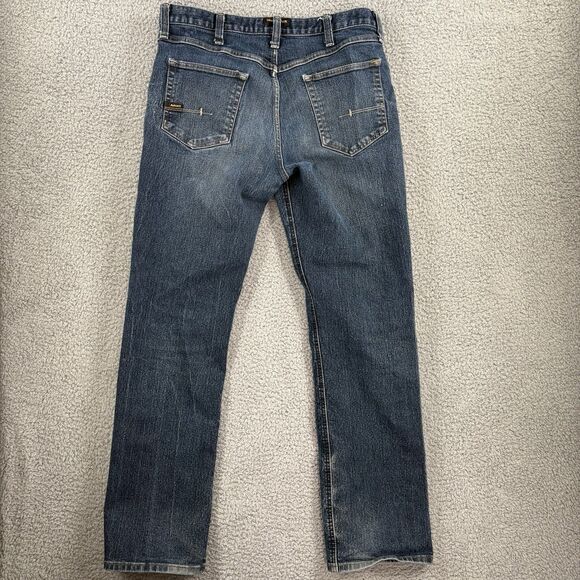 Ariat Rebar M5 Slim Straight Leg Denim Dark Wash Jeans 36x34 Work Wear  Western - Picture 5 of 6